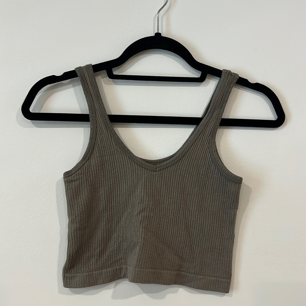 Green Crop Top